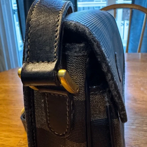 Fendi Black and Brown Checkered Crossbody Bag - Picture 8 of 8